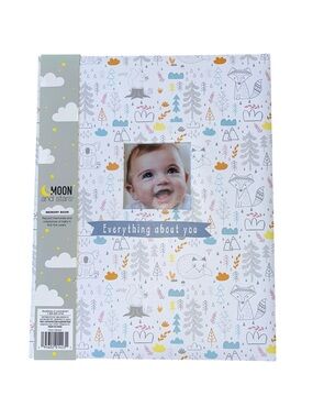 Book Moon And Stars Baby Everything Memory Record Milestones First 5 Years
